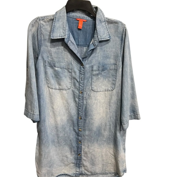 Chelsea & Violet Blue Denim Top - Picture 2 of 8